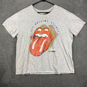 Rolling Stones 1975 US Tour Graphic T Shirt Kids XL Band Tee‎